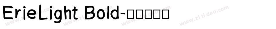 ErieLight Bold字体转换